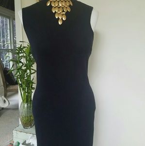 Black midi vintage dress